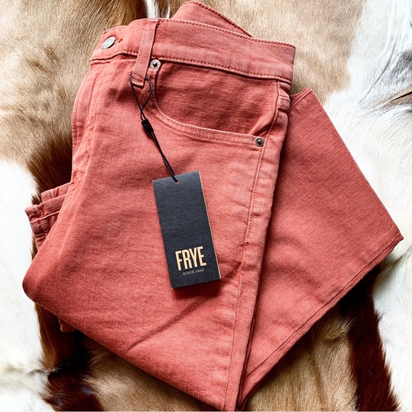 FRYE NWT veronica cropped skinny jeans size 28 mid-rise cotton blend new denim